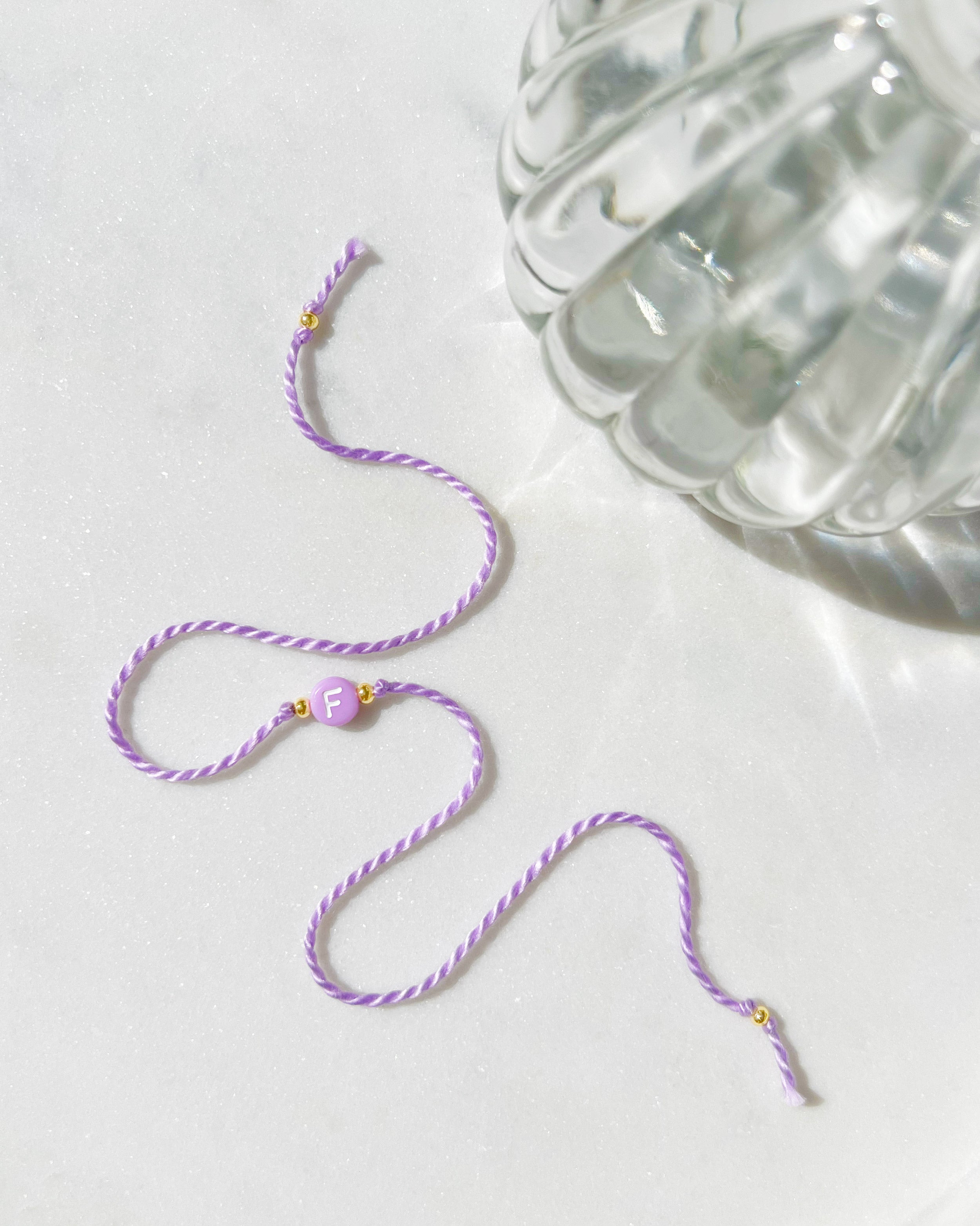 Pastel Lilac Initial Rakhi