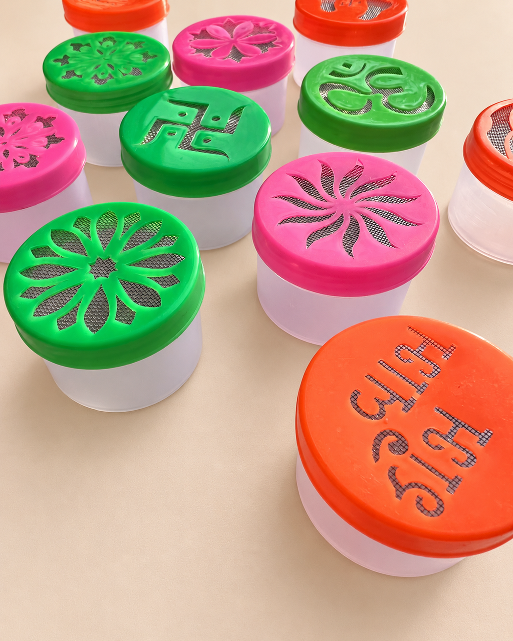 Rangoli Stencil Pots Pack of 4