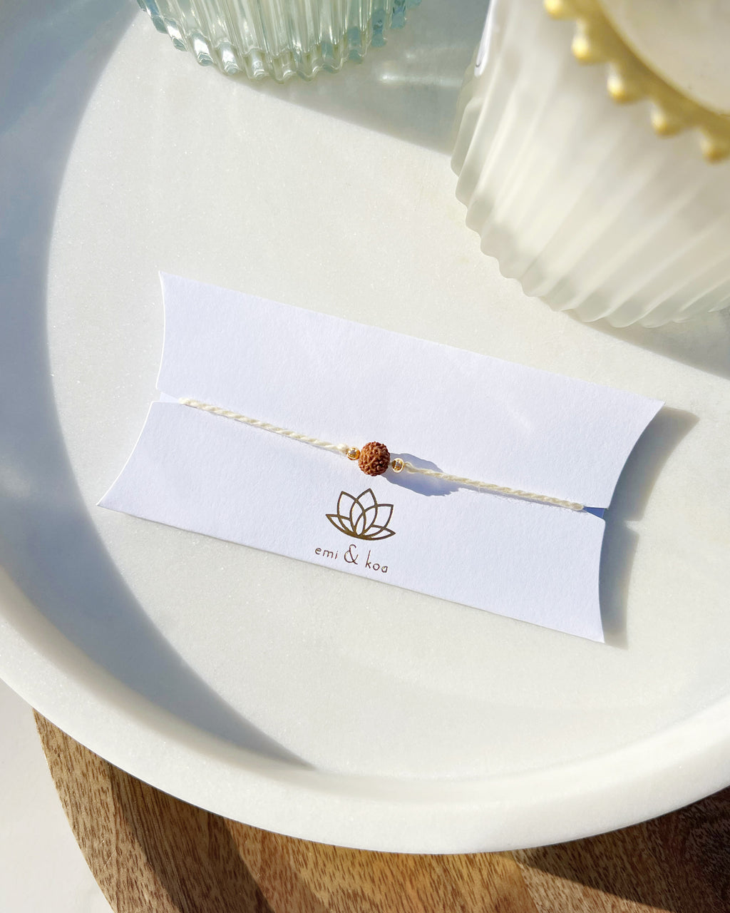 Natural Rudraksha Rakhi