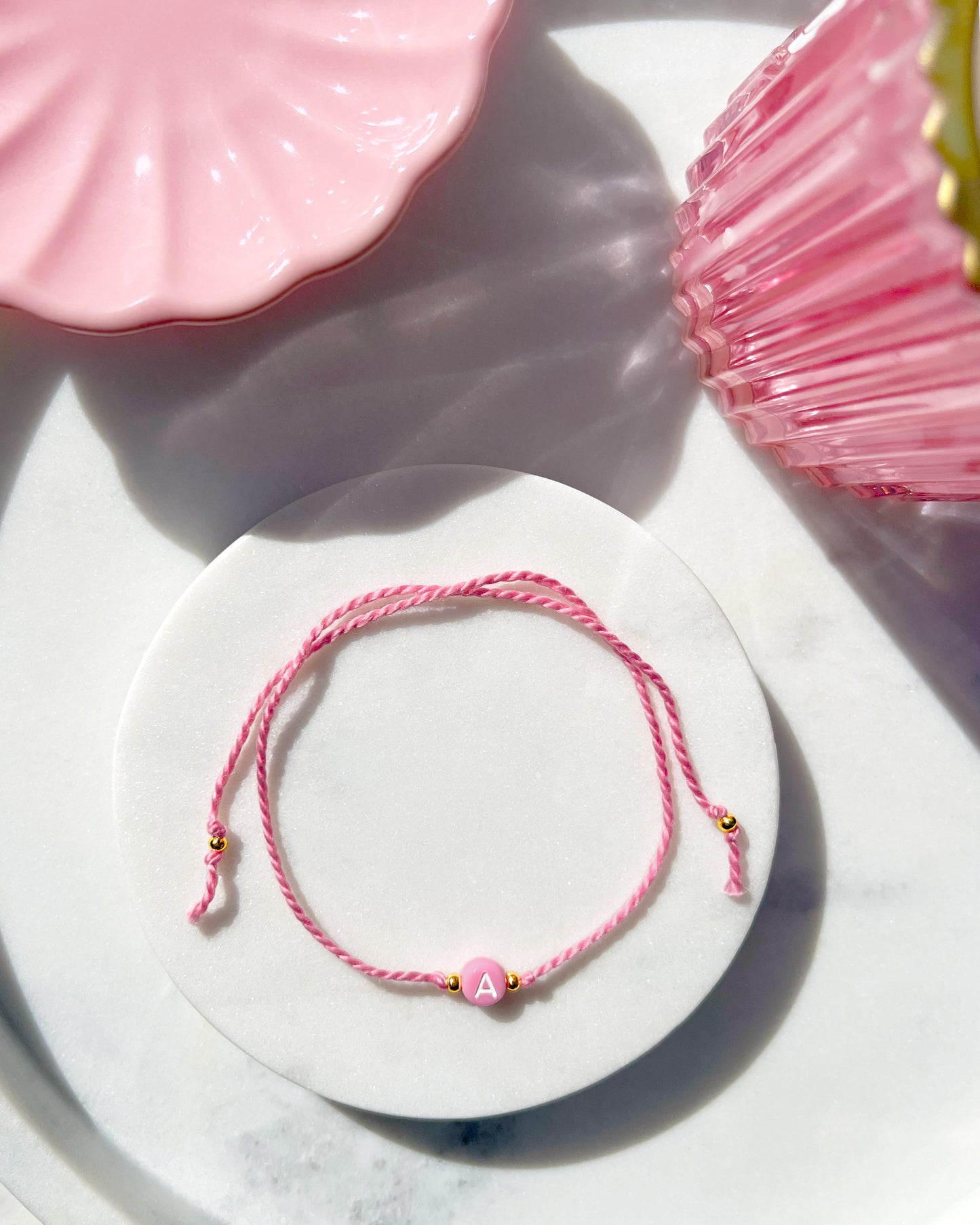 Pastel Pink Initial Rakhi 🩷