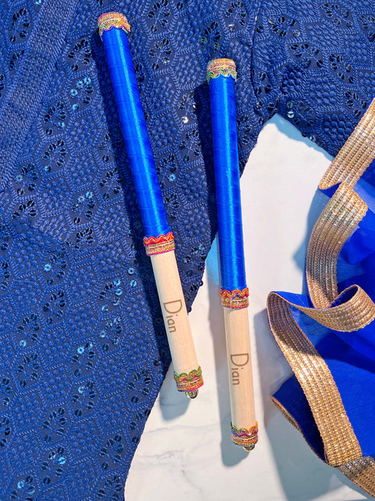 Children's Personalised Dandiya Sticks - Royal Blue 💙