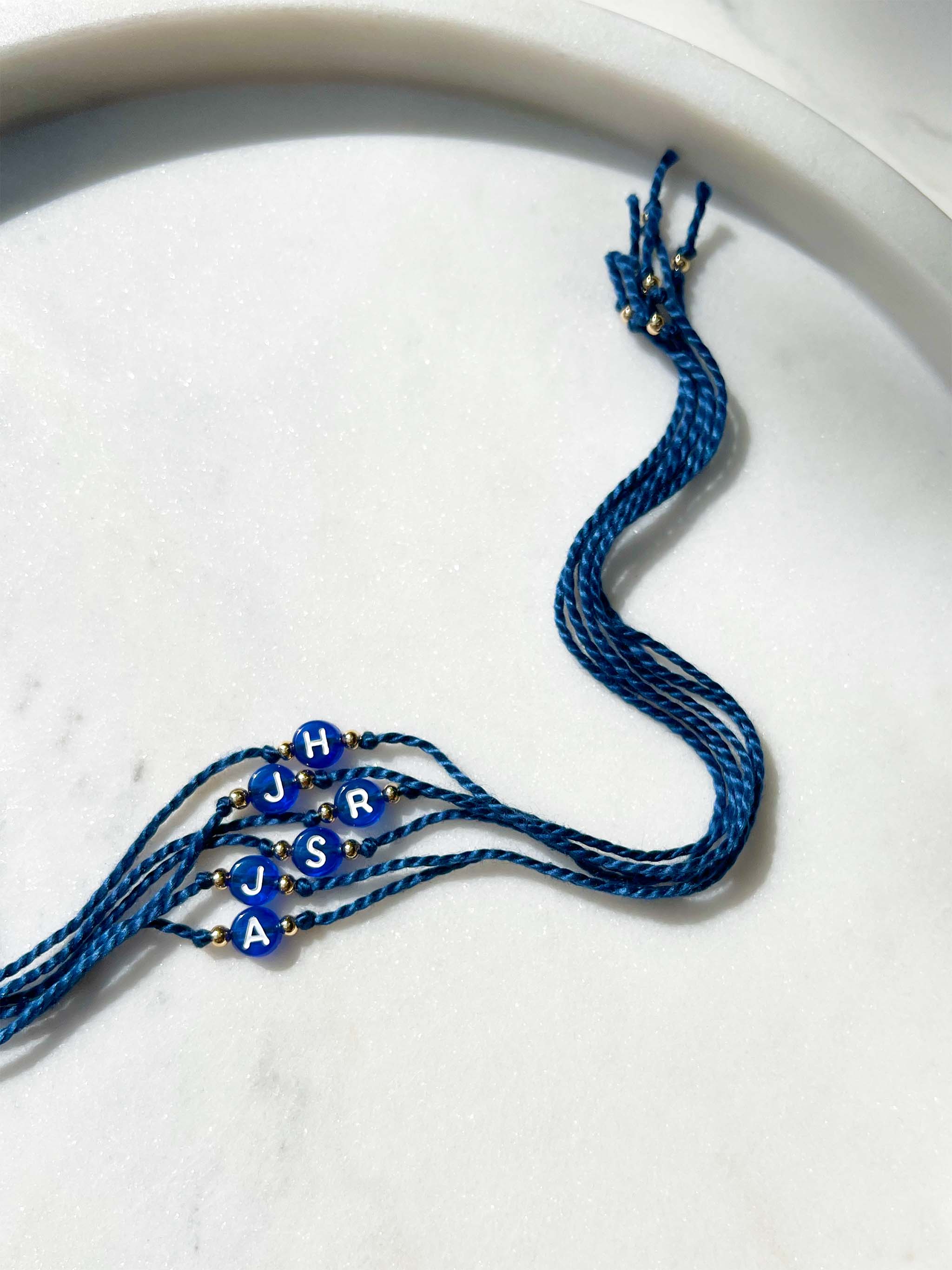 Royal Blue - Initial Rakhi
