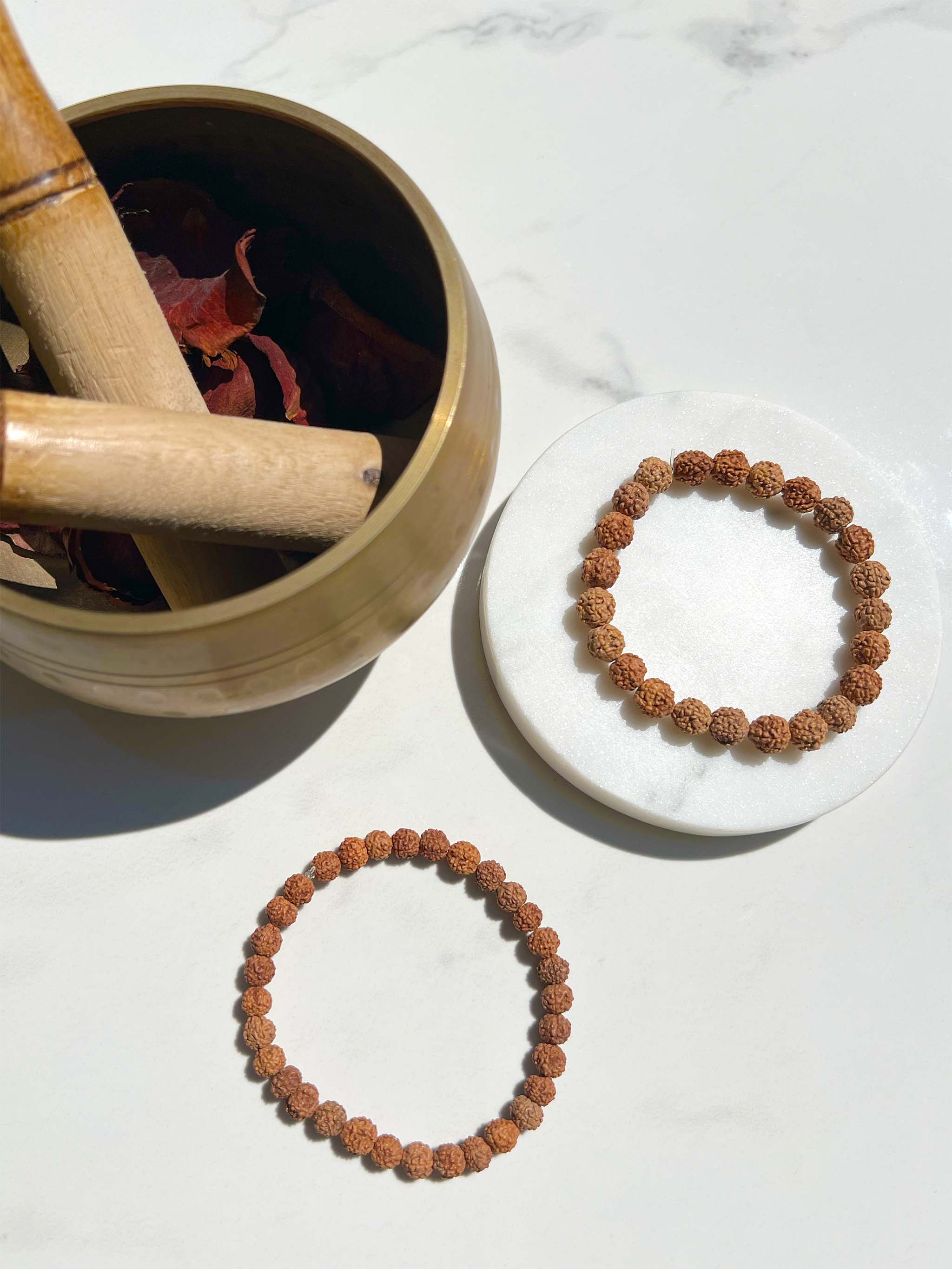 Men's Rudraksha Stretch Bracelet
