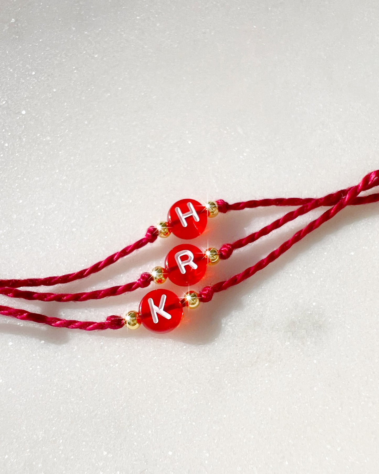 Red Initial Rakhi ♥️