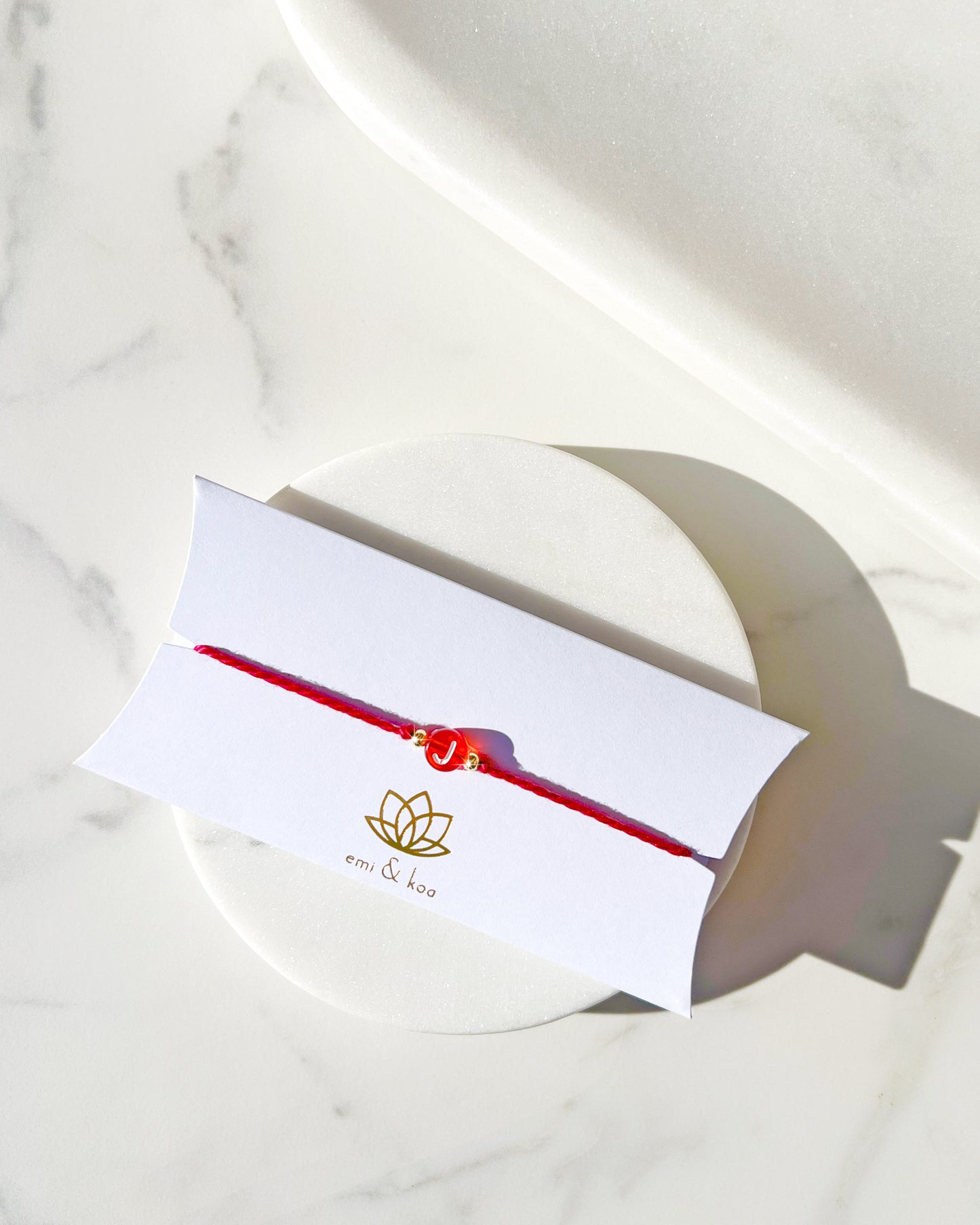 Red Initial Rakhi ♥️