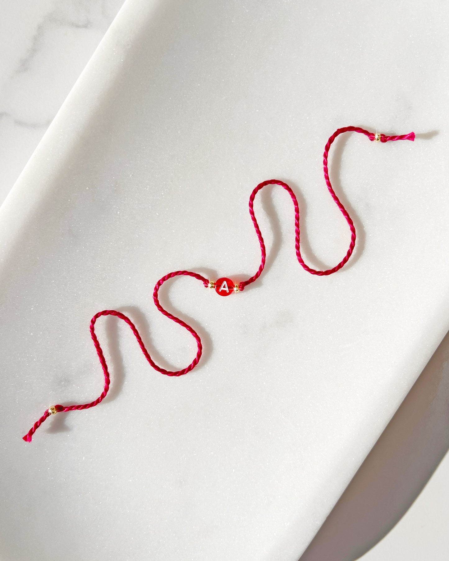 Red Initial Rakhi ♥️