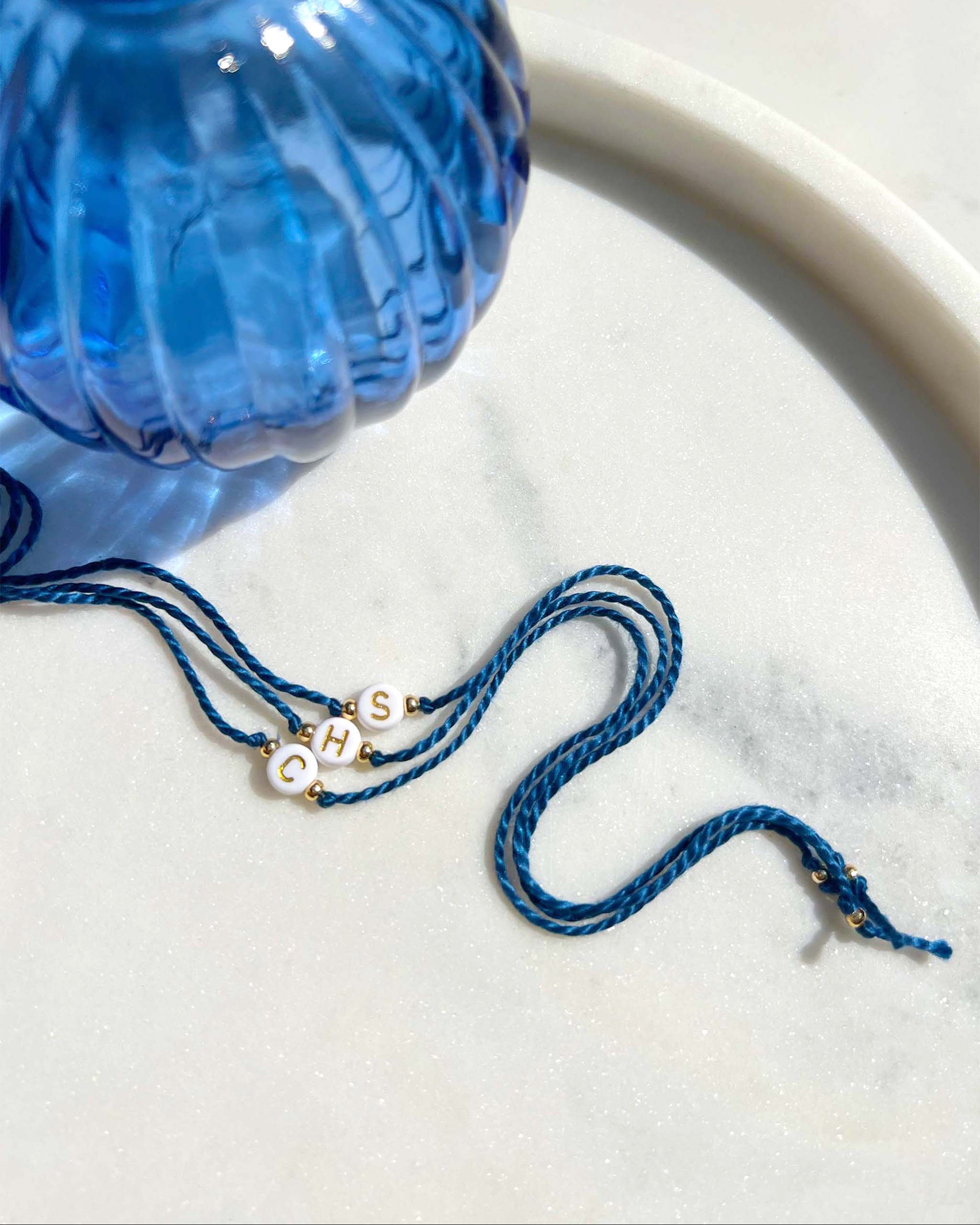 Initial - Round Bead Rakhi 🔤