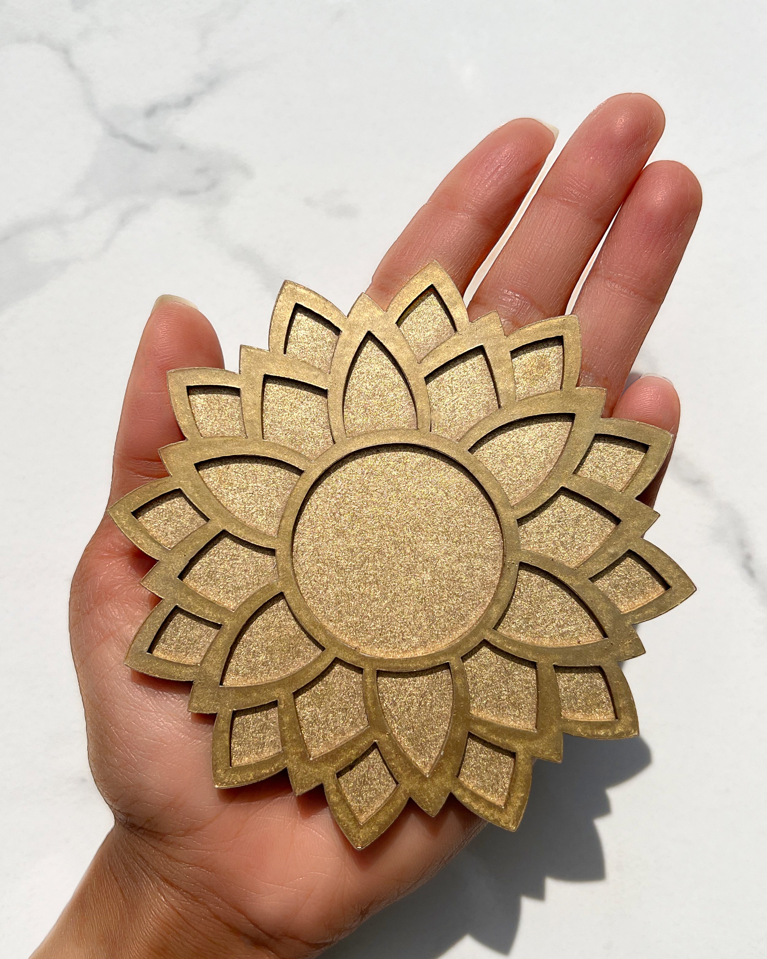4" Mini Diwali Daisy Wooden Rangoli Kit