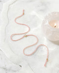 Signature Rose Quartz 18k Gold Plated Rakhi