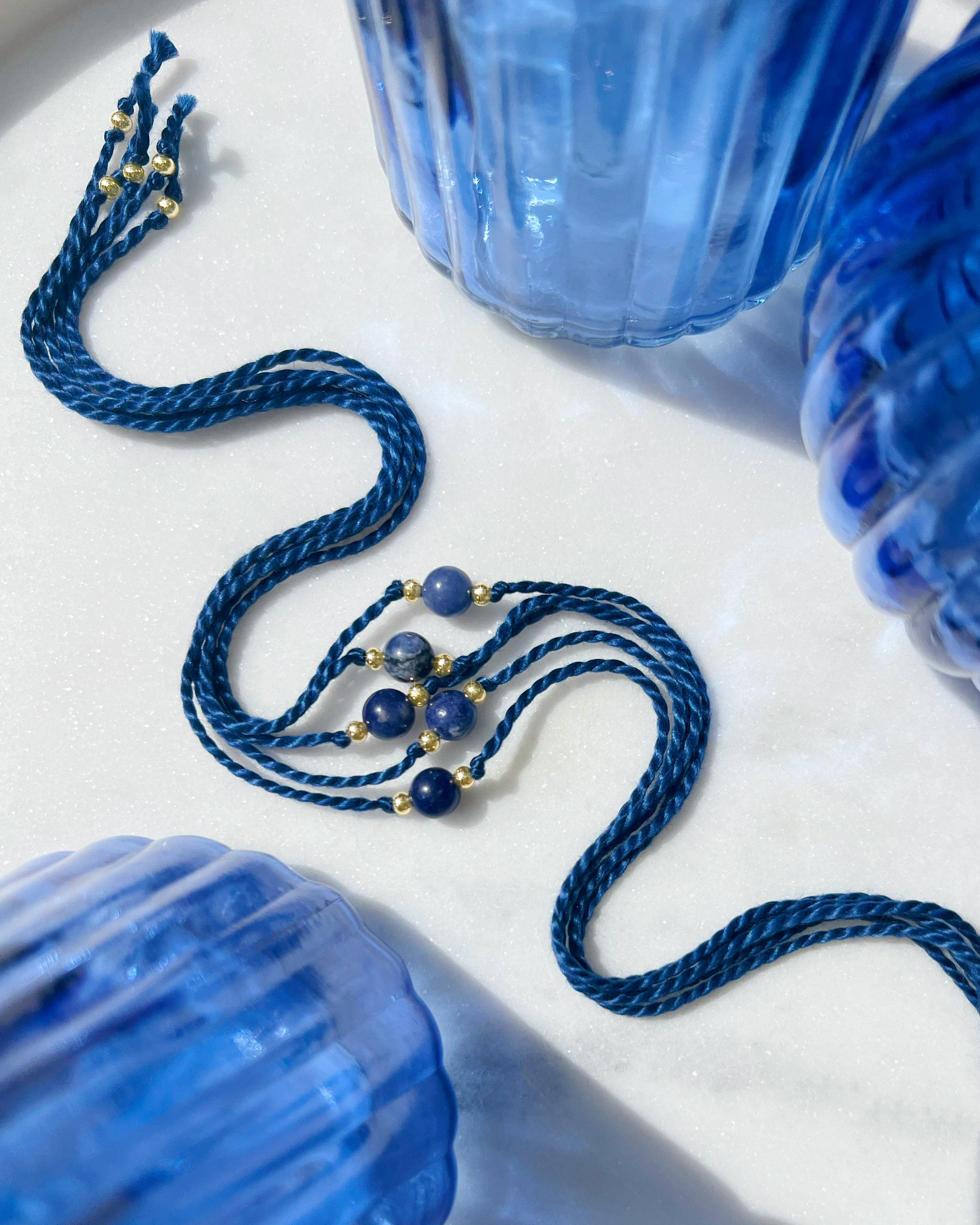 Natural Sodalite Handmade Rakhi