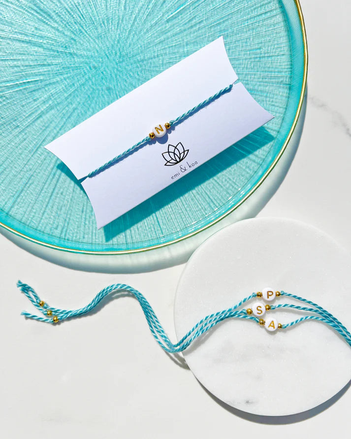 Initial - Round Bead Rakhi 🔤