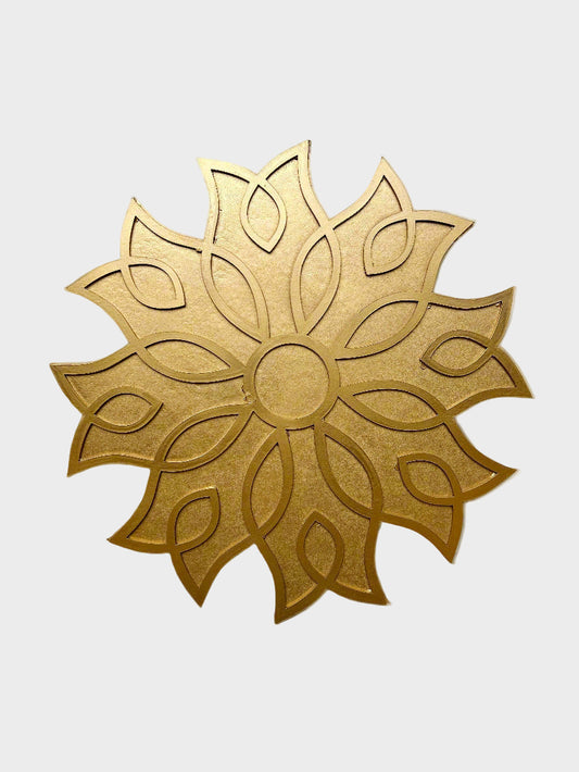 Perfectly Imperfect - 12" Diwali Tulip Wooden Rangoli Kit