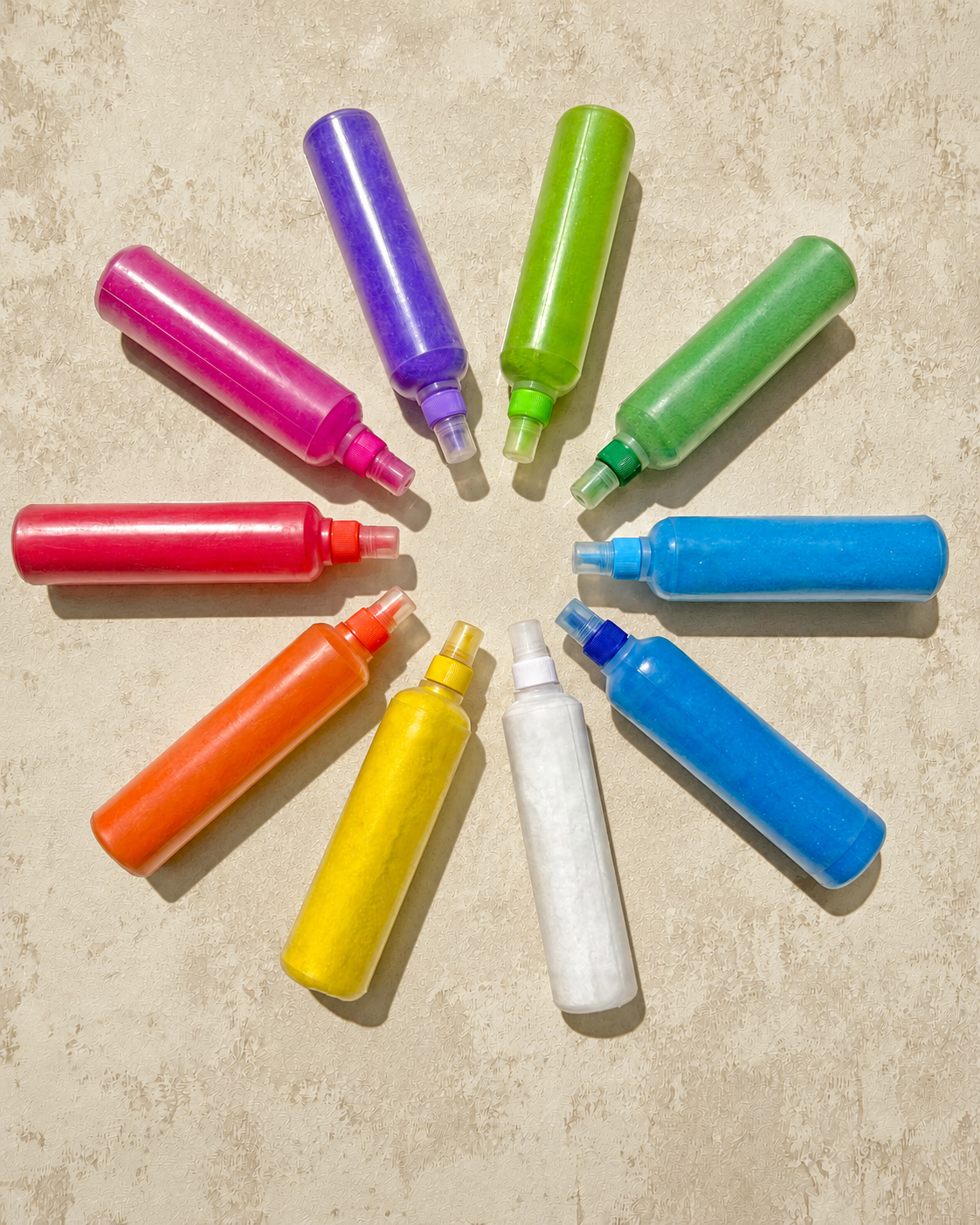 Rangoli Colour Powder - Pack of 10 Bottles