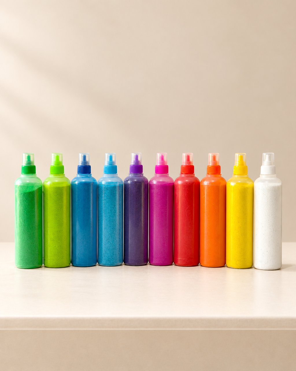 Rangoli Colour Powder - Pack of 10 Bottles