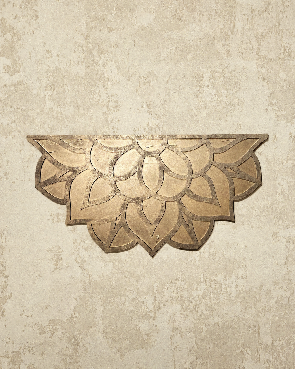 16" x 8" Flower Border Wooden Rangoli Kit