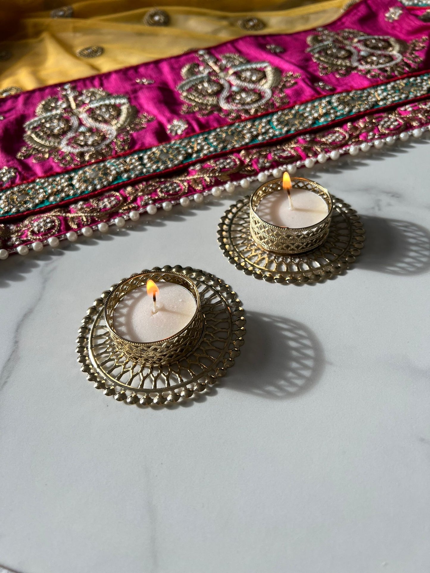 Diwali Gold Tealight Pack of 2