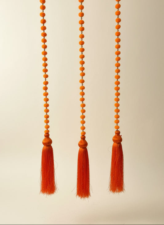Orange Diwali Tassel Hanging Garland ✨