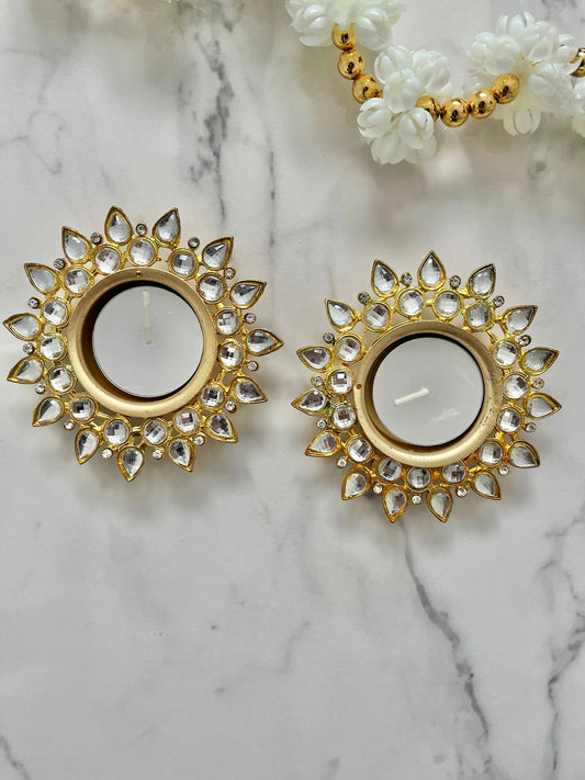 Embellised Diwali Round Tealights