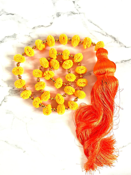 Orange Diwali Tassel Hanging Garland