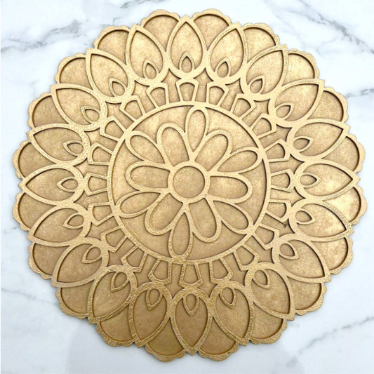 12" Diwali Light Wooden Rangoli Kit