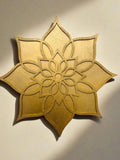 12" Diwali Dahlia Wooden Rangoli Kit