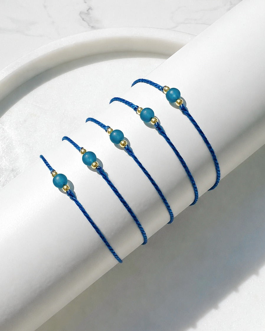 Frosted Navy Rakhi -  Multi Pack of 5