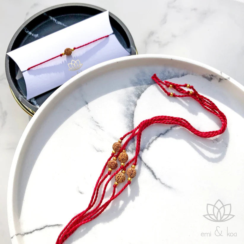 Natural Rudraksha Rakhi 📿