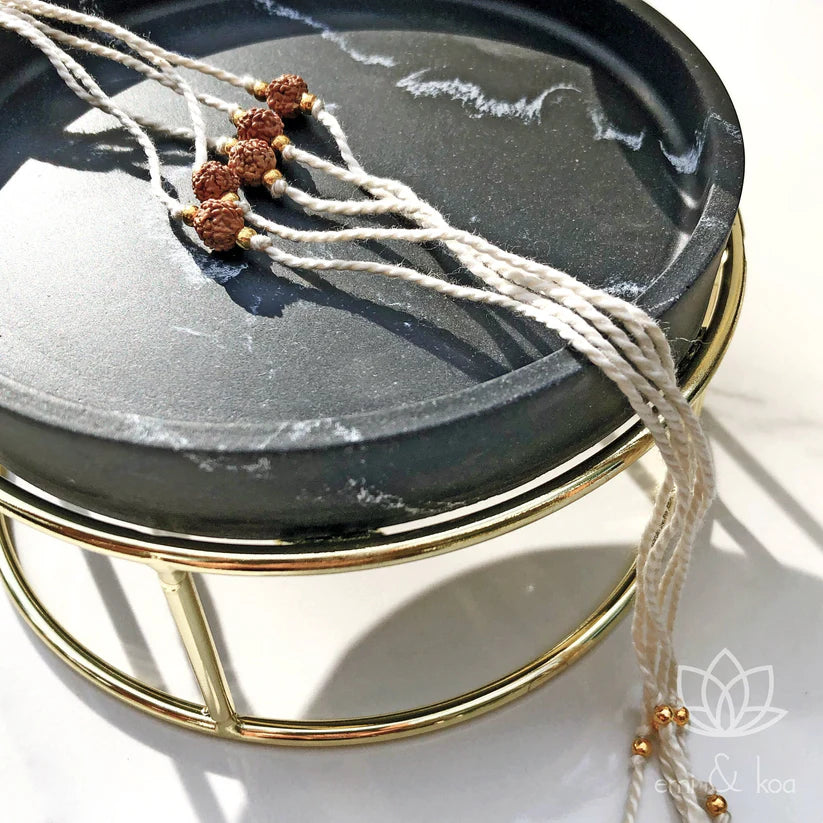 Natural Rudraksha Rakhi 📿