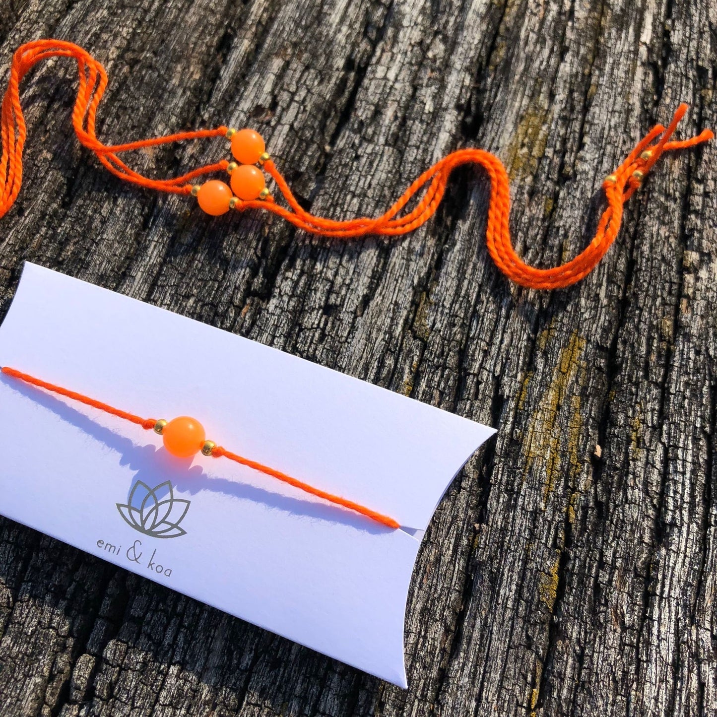 Orange Glow In The Dark Rakhi