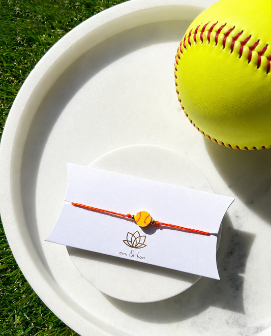 Sports Yellow Softball Rakhri 🥎