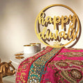 Happy Diwali Painted Wooden Decoration ✨