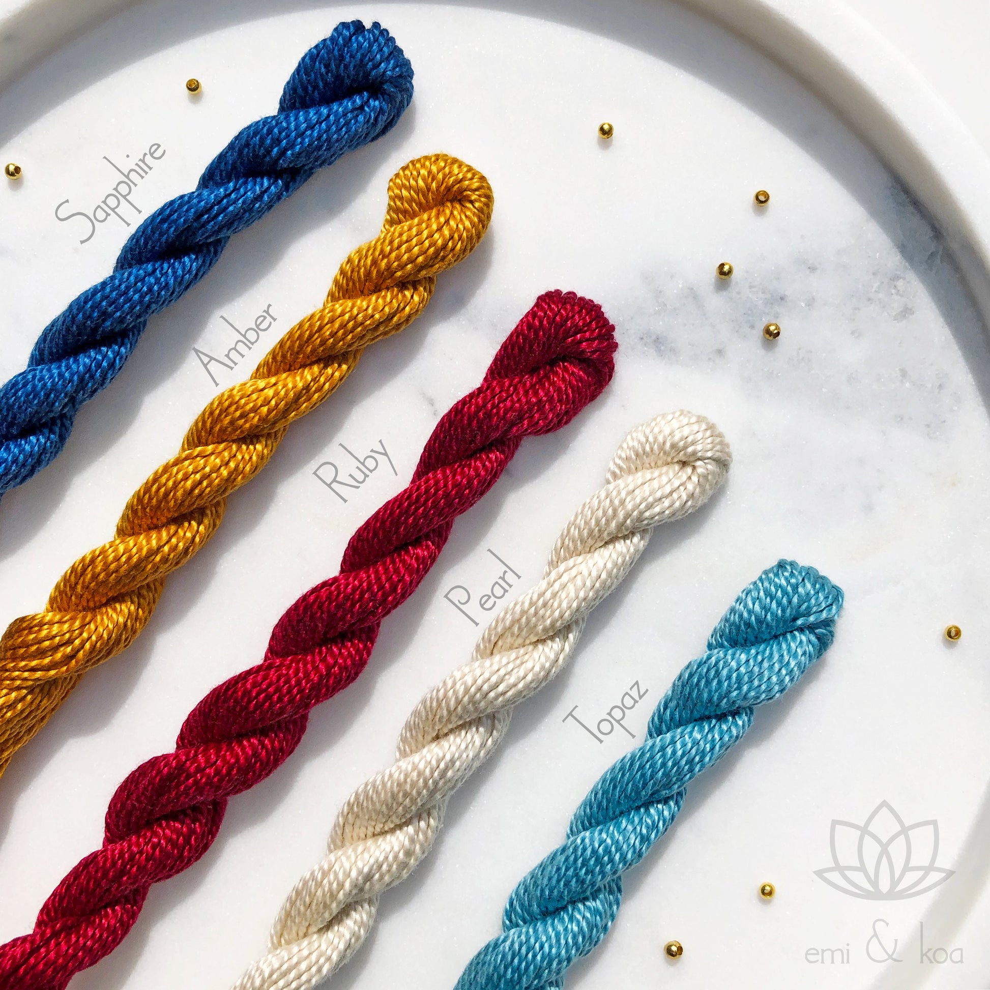 18k Gold Plated Sapphire Blue Handmade Rakhri Rakhi Rakhree, Raksha Bandhan Ujjwal Silono, 100% Egyptian Cotton Twist String Tie Bracelet