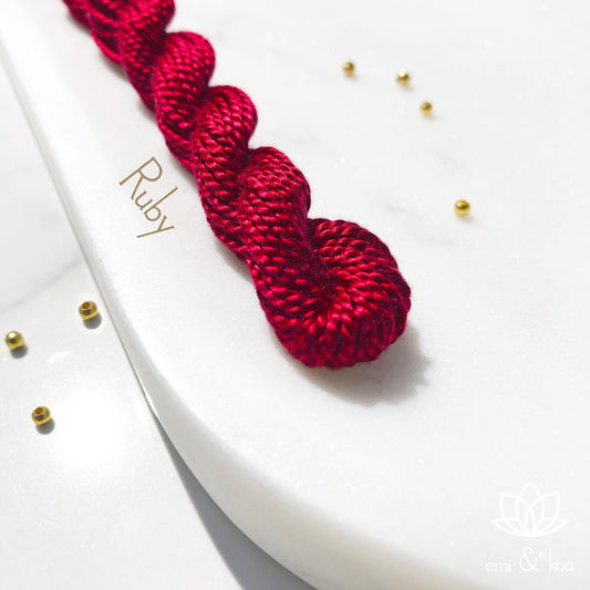 Ruby Red 14k gold plated Amore Rakhri